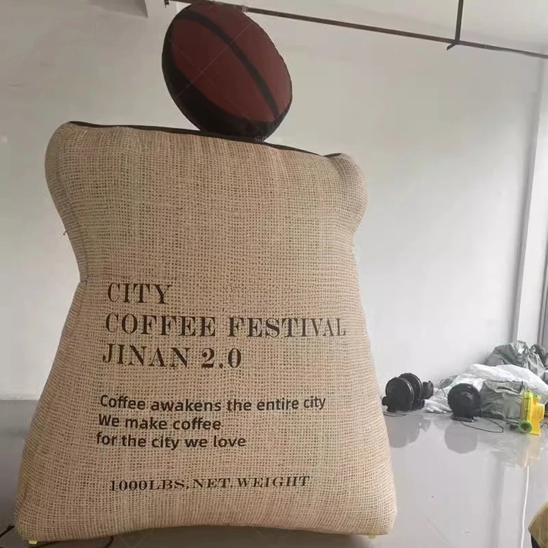 Giant Inflatable Coffee Bean Bag Replica