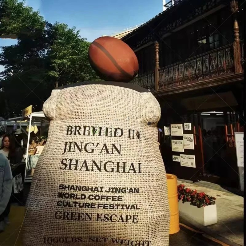Giant Inflatable Coffee Bean Bag Replica