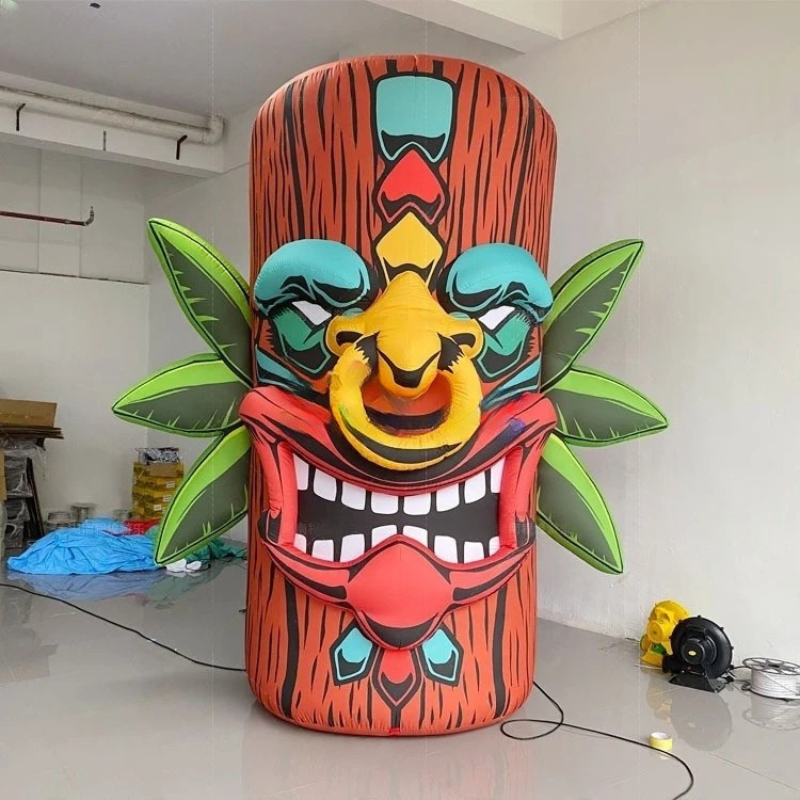 Giant Inflatable Tiki Totem for Summer Fun