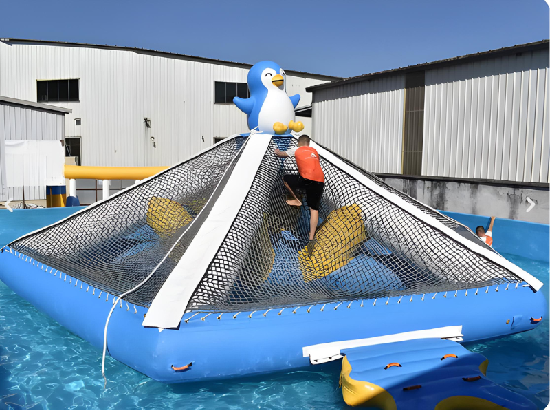 Inflatable Water Course with Climbing Net