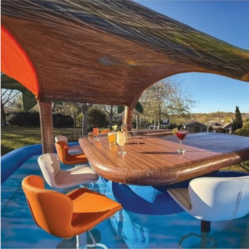 Inflatable Pool Tiki Bar for Events
