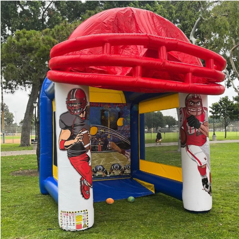 Inflatable Football Quarterback Toss Game Challenge
