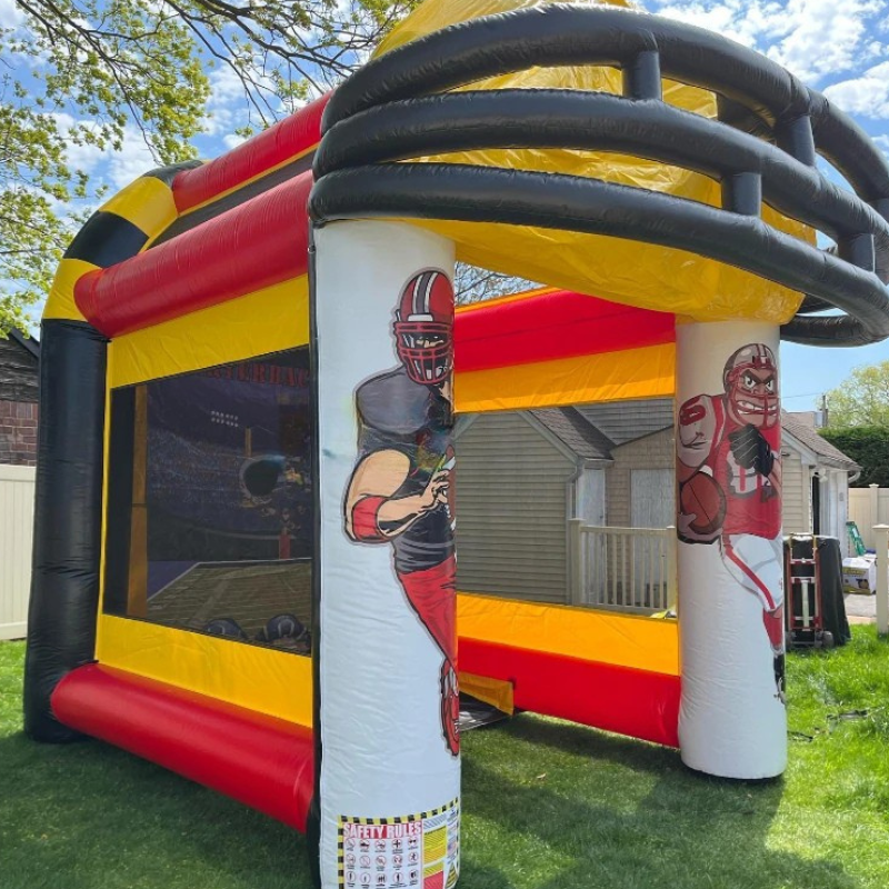 Inflatable Football Quarterback Toss Game Challenge