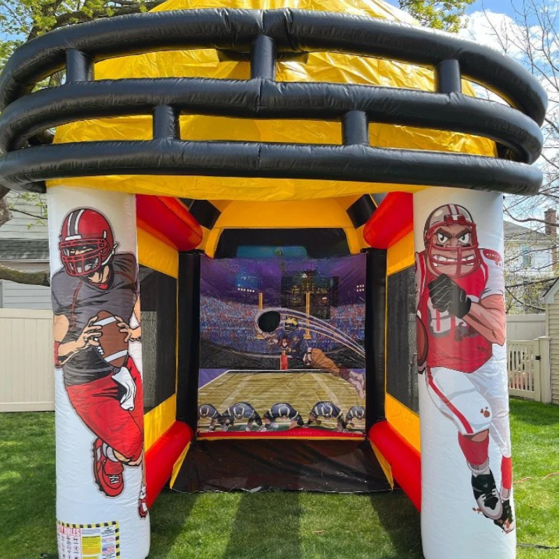 Inflatable Football Quarterback Toss Game Challenge