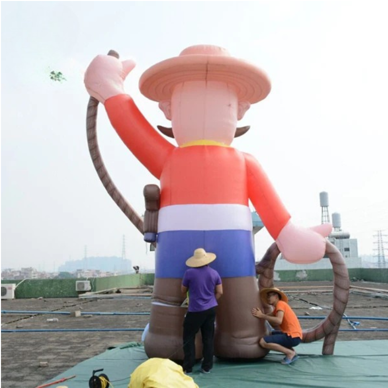 Giant Inflatable Cowboy Decorative Christmas Decor