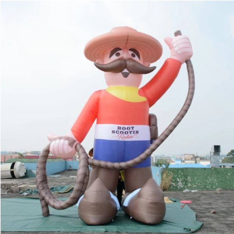 Giant Inflatable Cowboy Decorative Christmas Decor