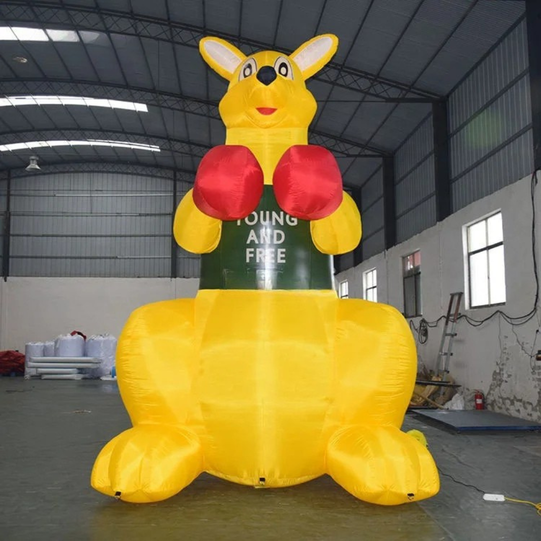 Giant Inflatable Boxing Kangaroo Cartoon Decoration