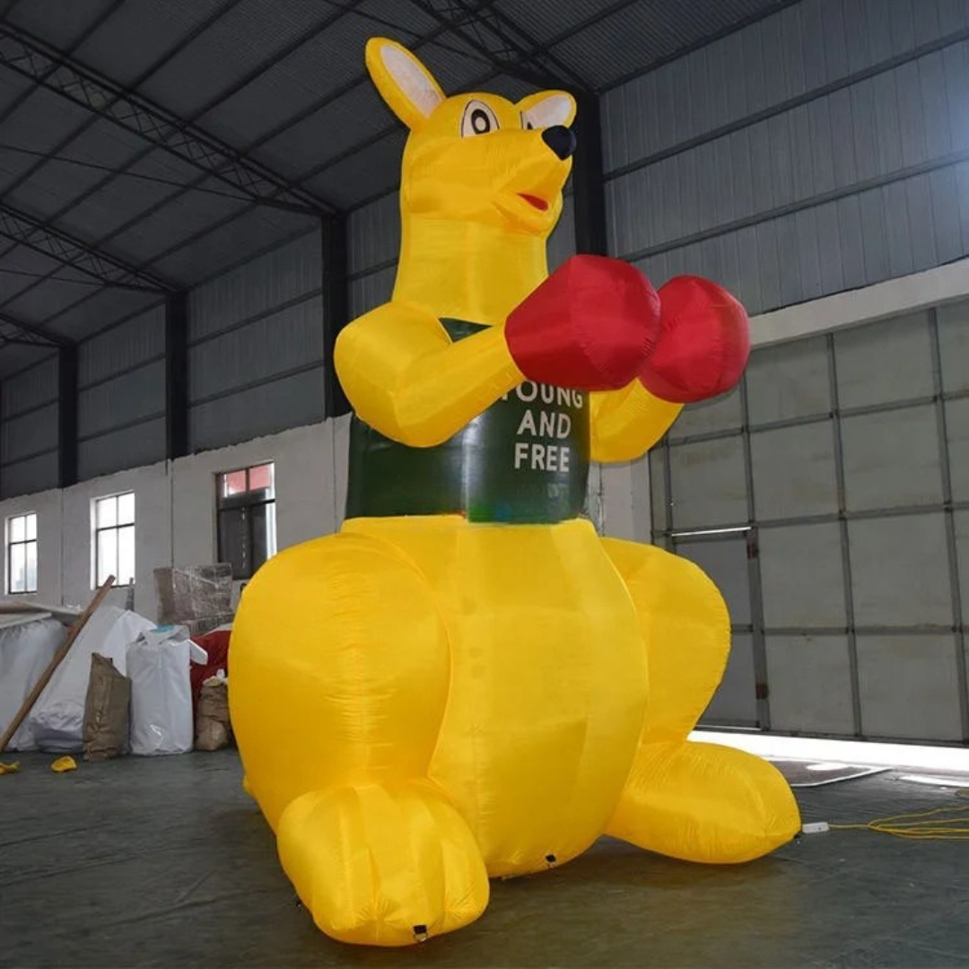 Giant Inflatable Boxing Kangaroo Cartoon Decoration
