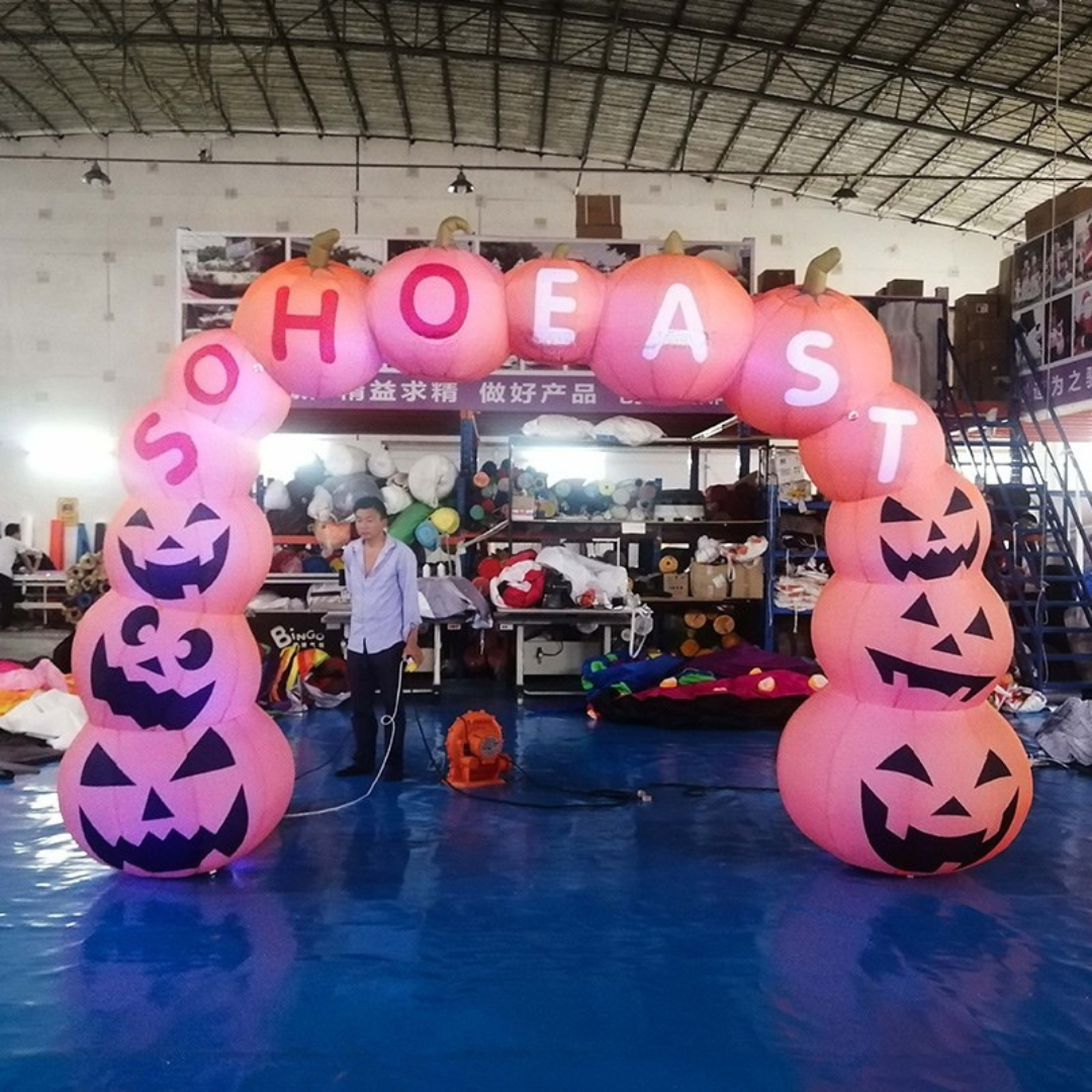 Inflatable Pumpkin Arch Halloween Party Entrance