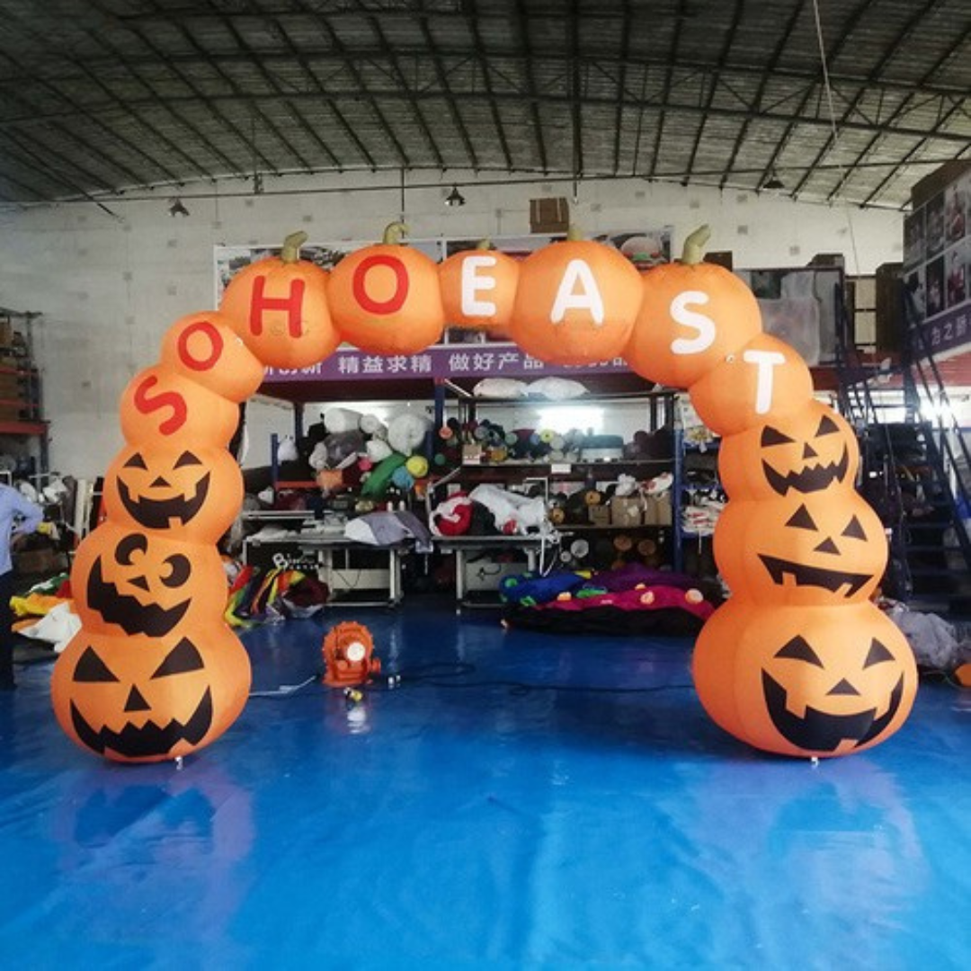 Inflatable Pumpkin Arch Halloween Party Entrance