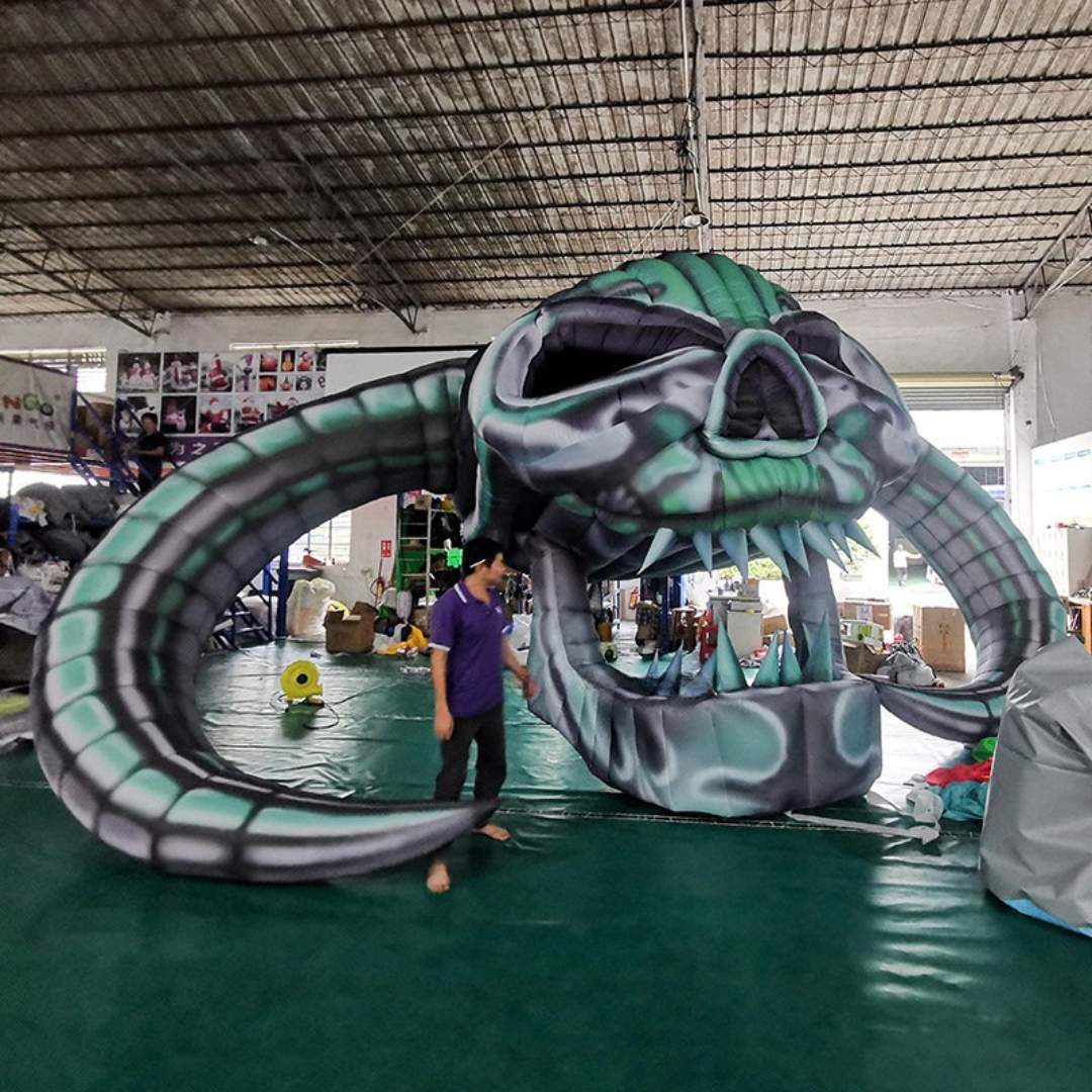 Personalized Inflatable Monster Head Halloween Decoration