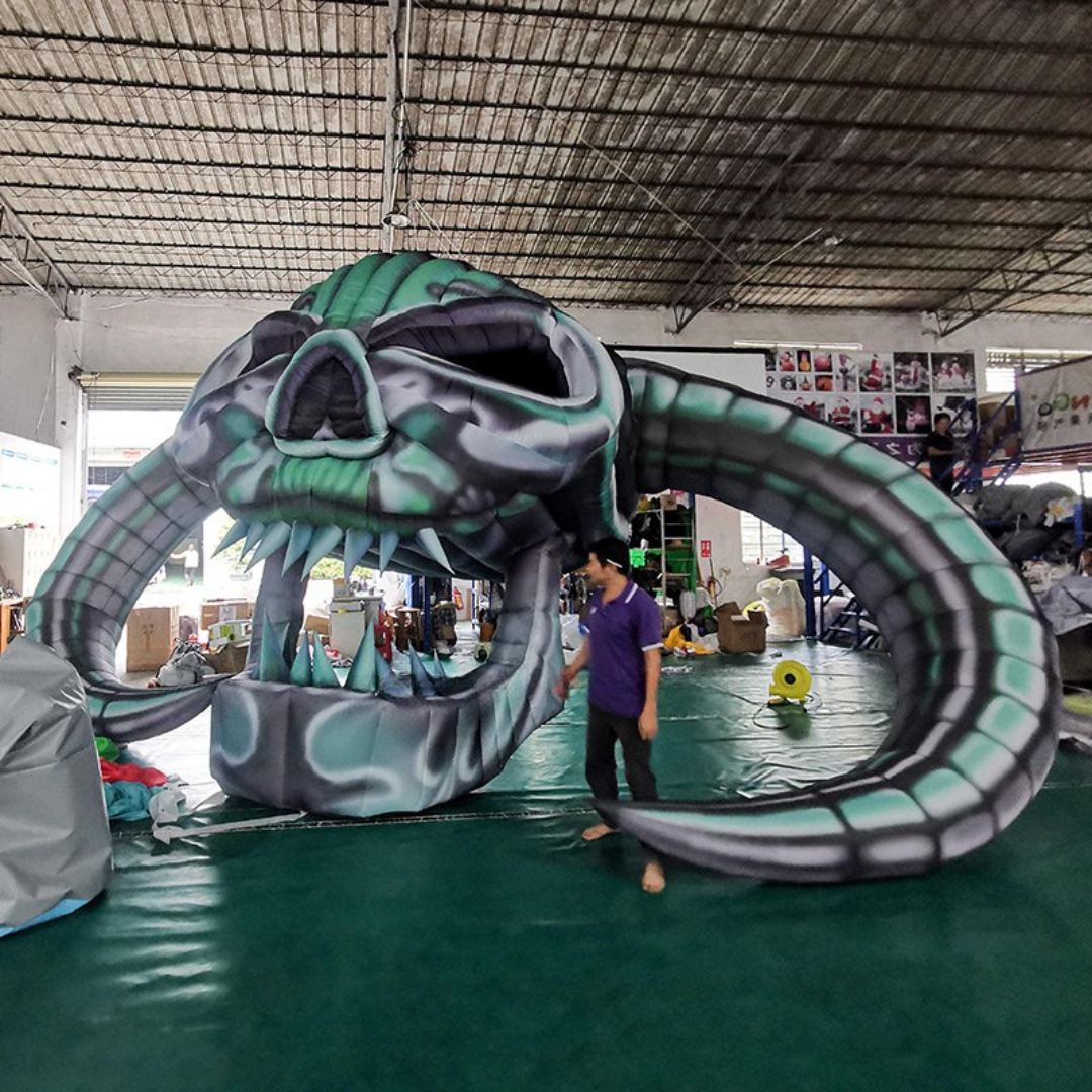 Personalized Inflatable Monster Head Halloween Decoration