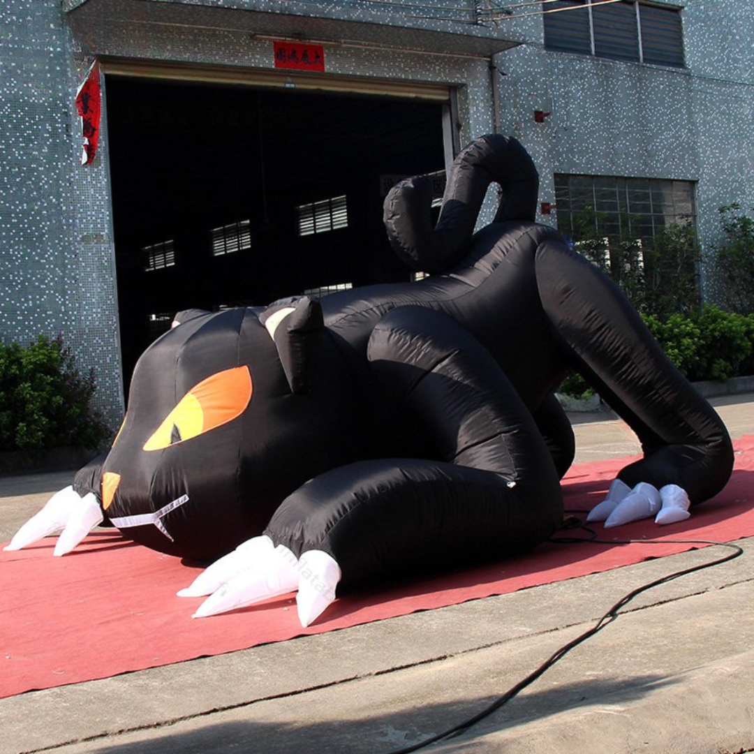 Customized Inflatable Halloween Black Cat Decoration