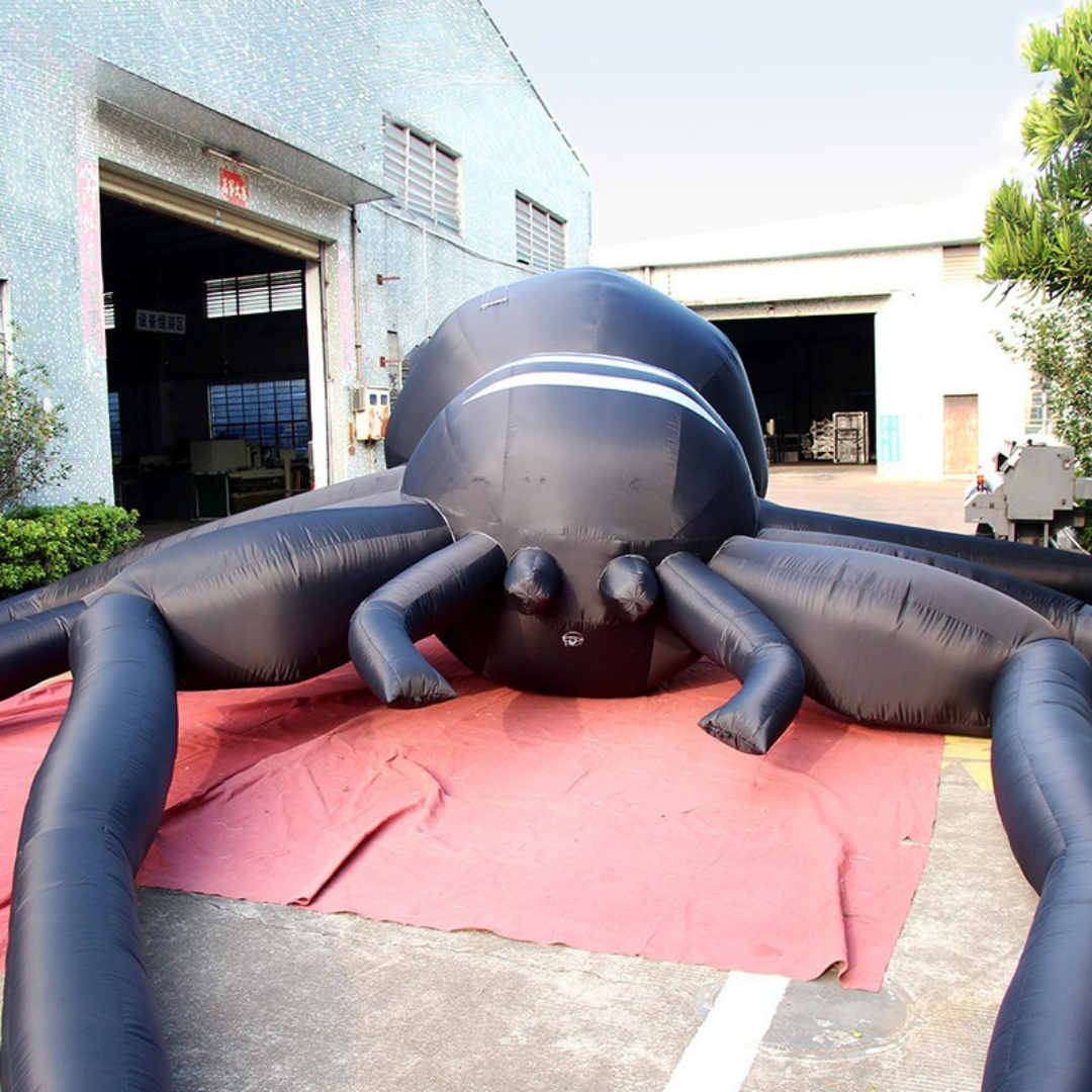 Inflatable Black Spider Halloween Decoration for Events