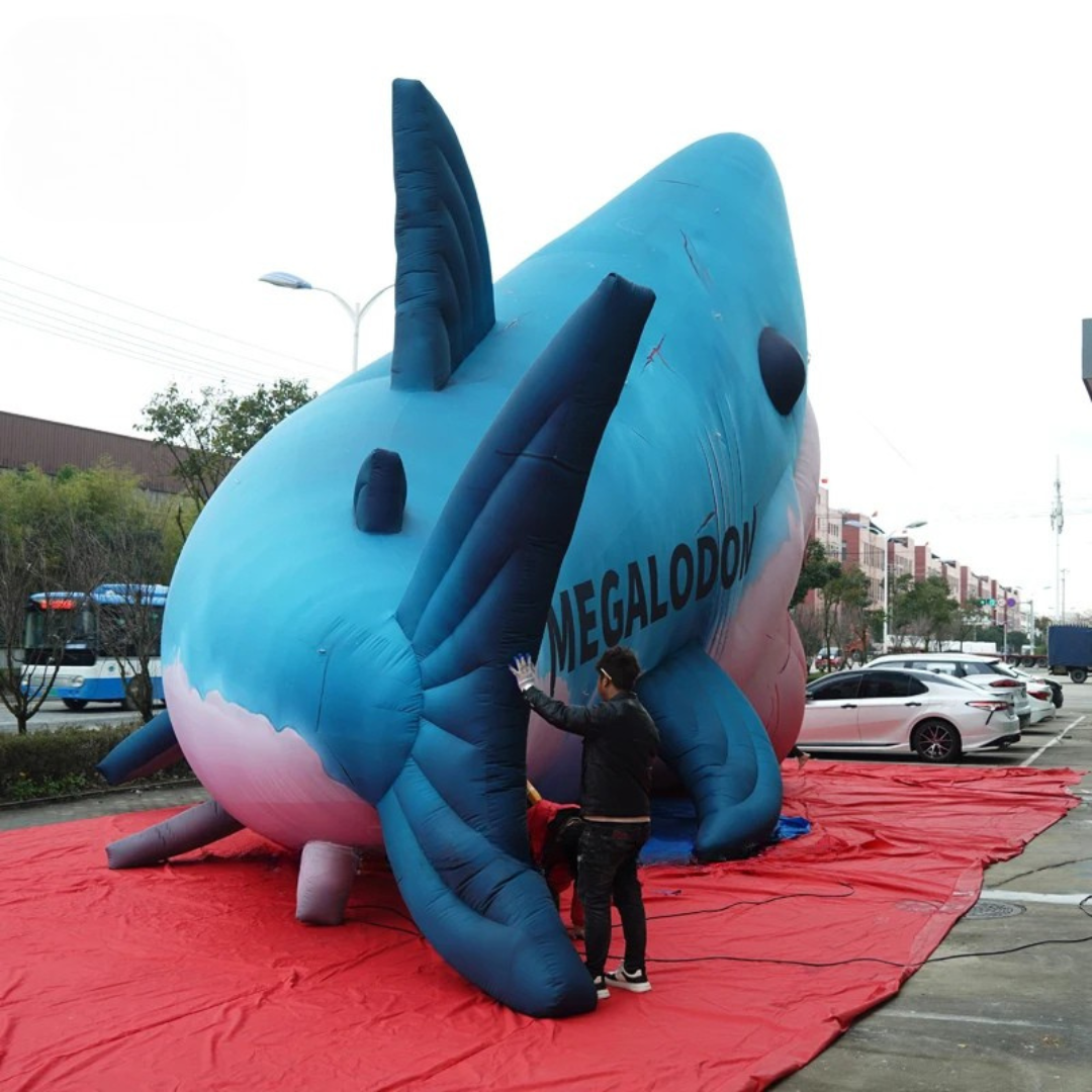 Customized Inflatable Megalodon Shark for Events