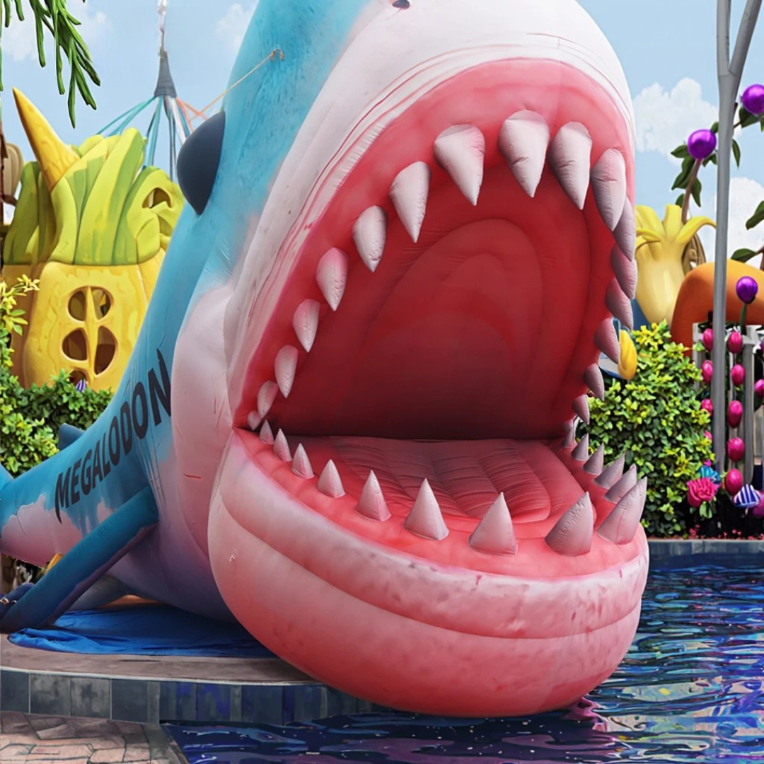 Customized Inflatable Megalodon Shark for Events
