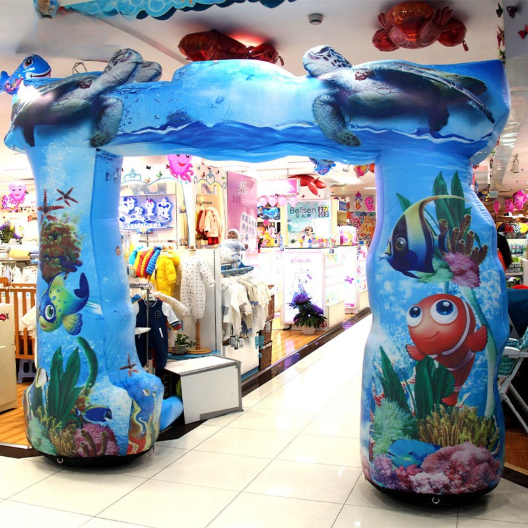 Inflatable Sea Turtle Arch Entrance for Events