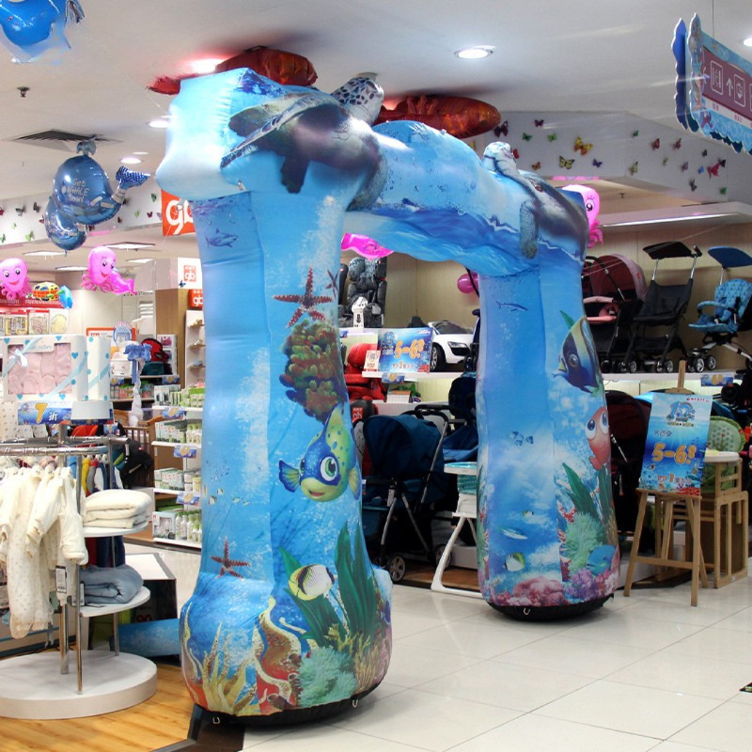 Inflatable Sea Turtle Arch Entrance for Events
