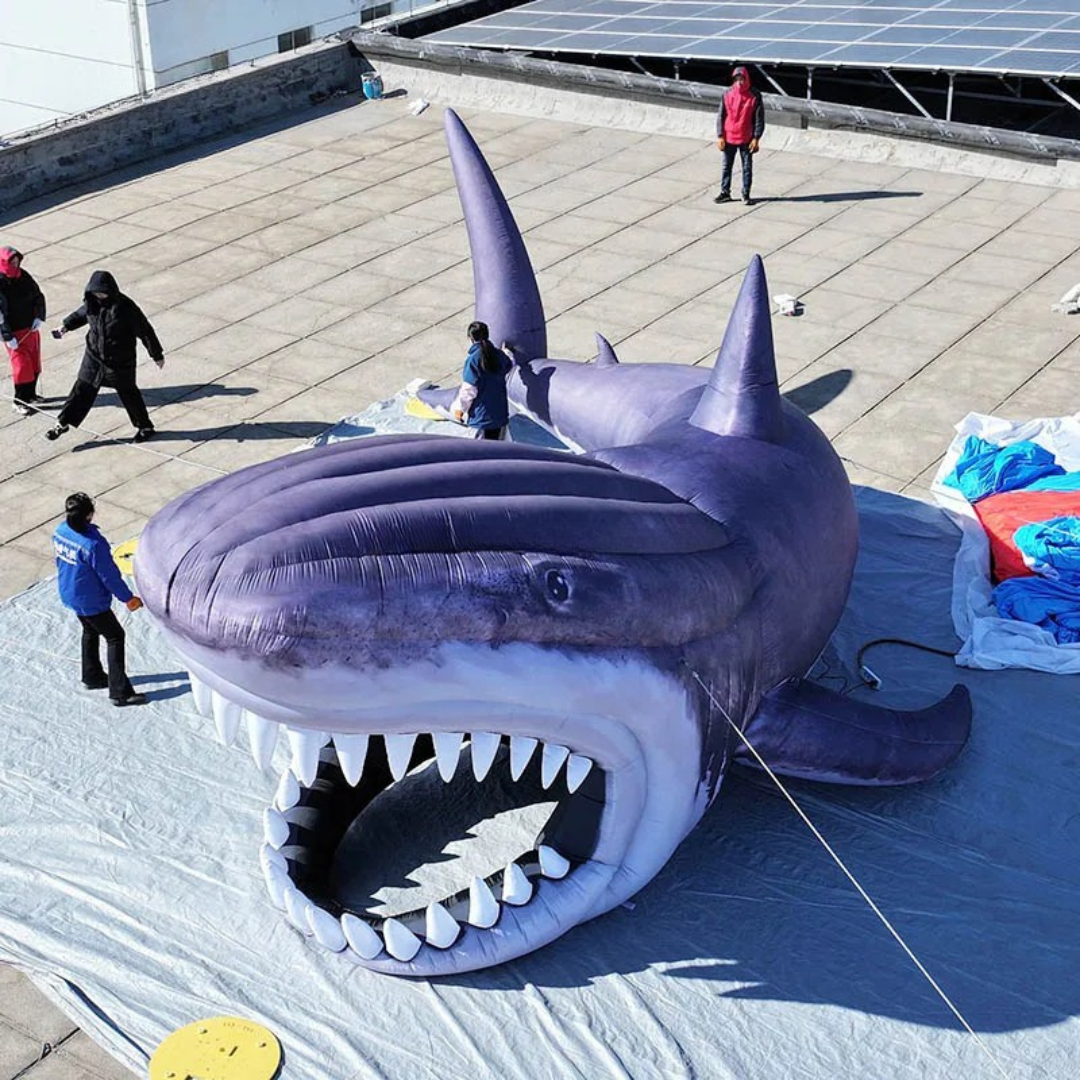 Giant Inflatable Shark Stage for Ocean Events