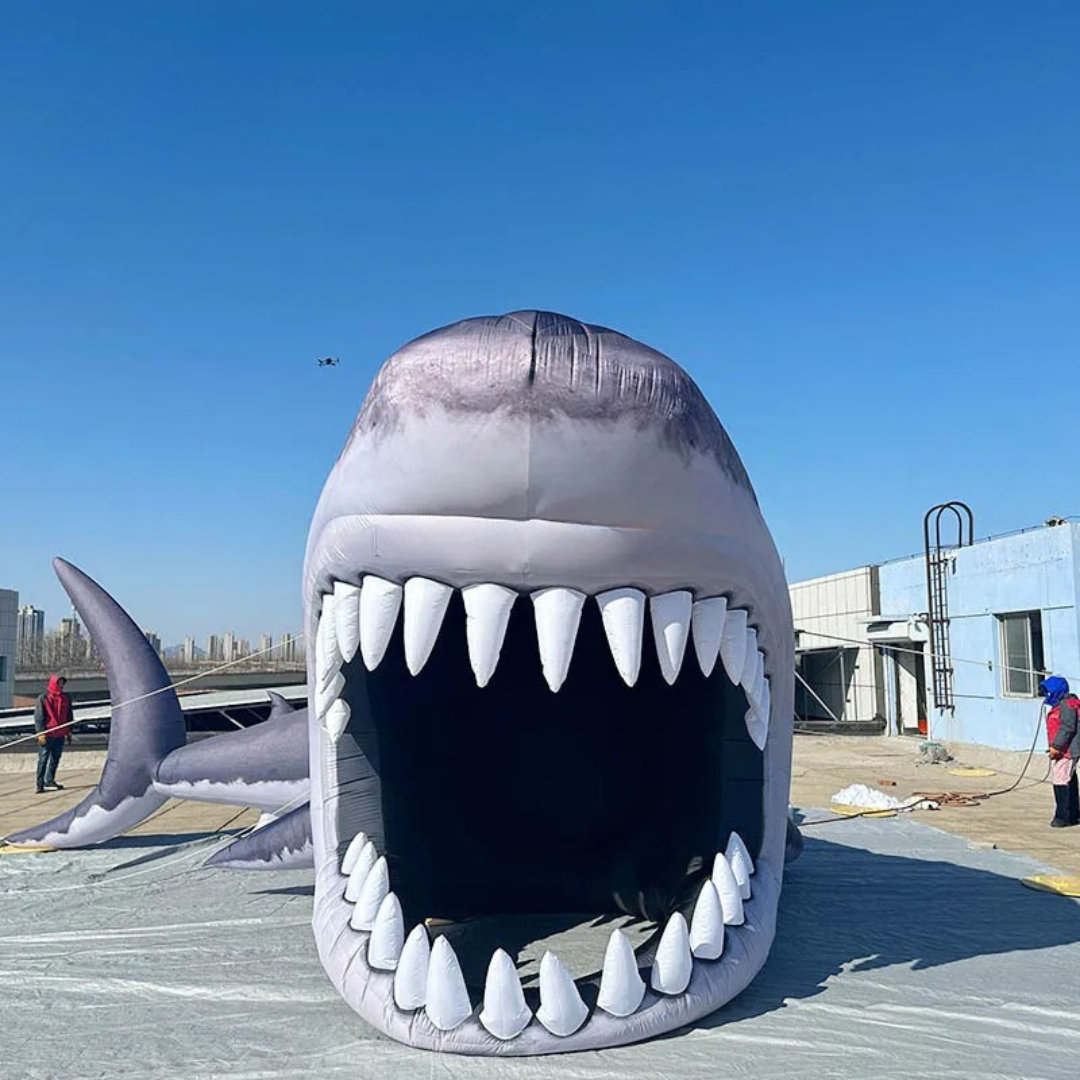Giant Inflatable Shark Stage for Ocean Events