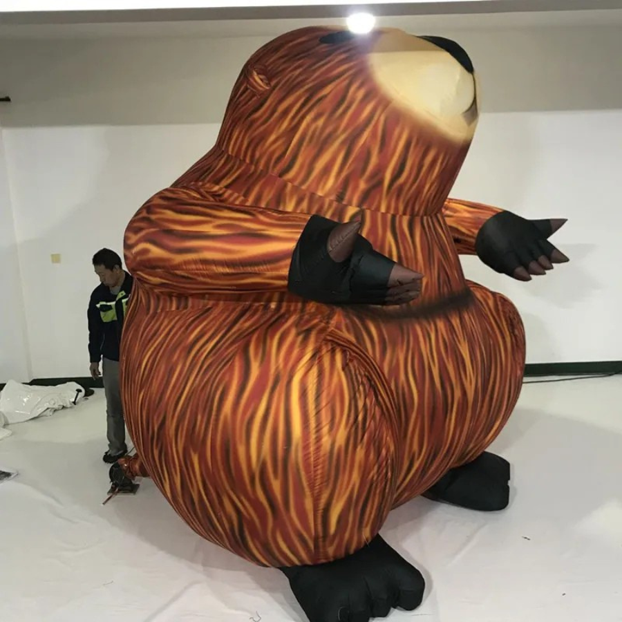 Giant Inflatable Beaver for Groundhog Day Decoration