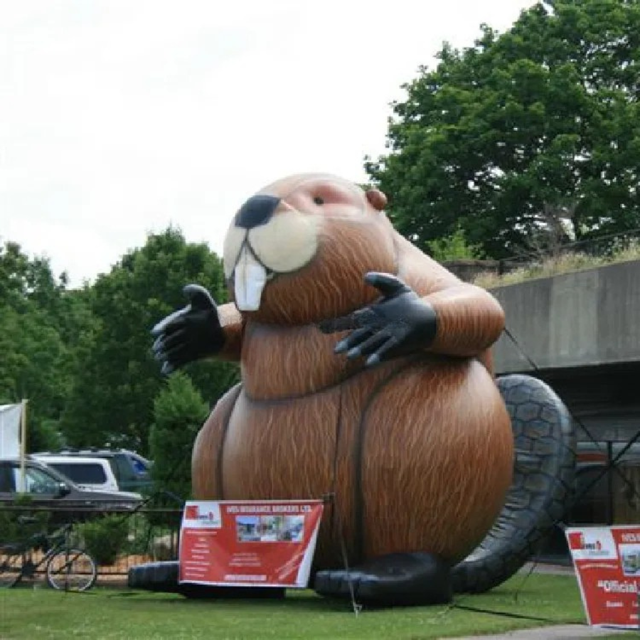 Giant Inflatable Beaver for Groundhog Day Decoration