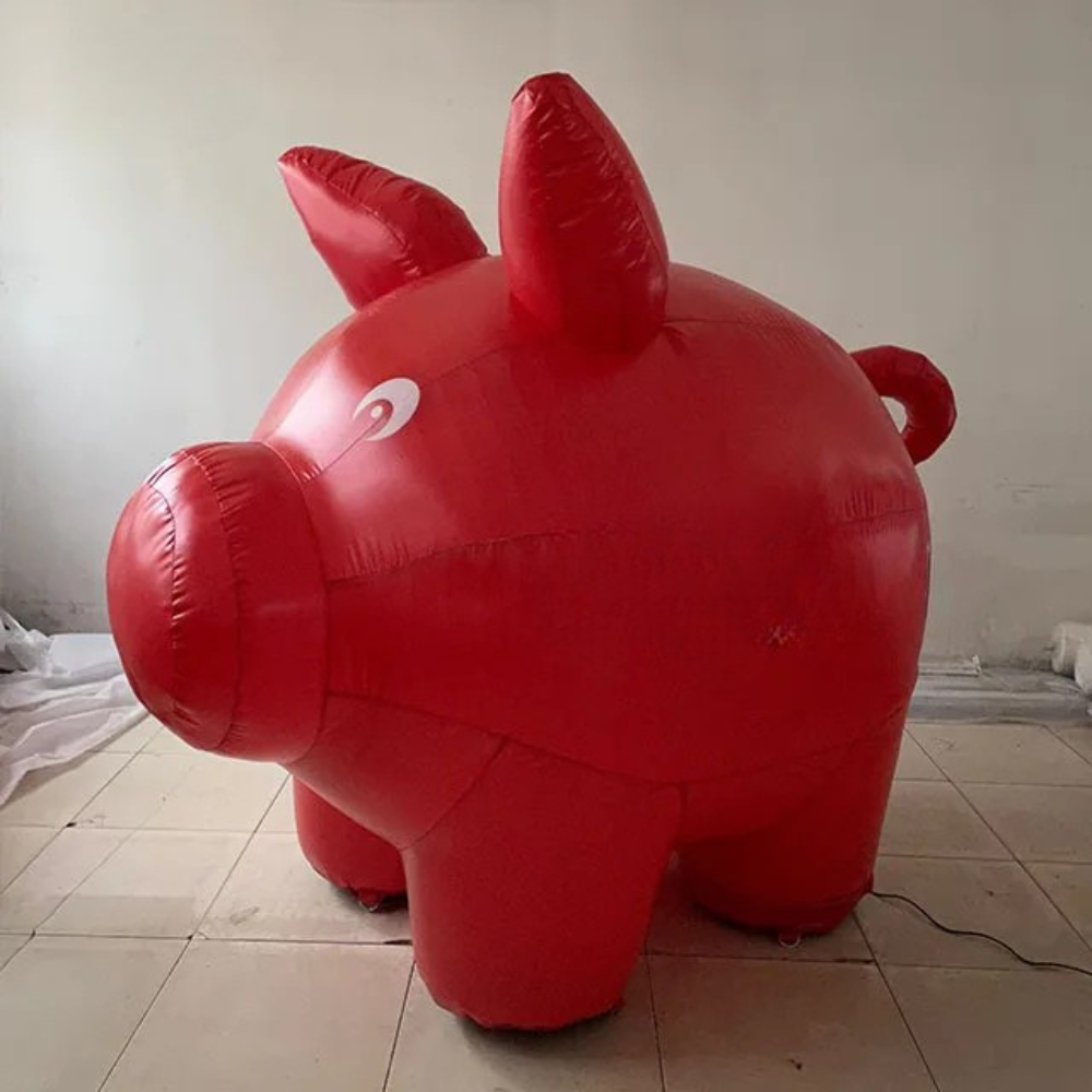 Inflatable Pink Pig Mascot Balloon Custom Design