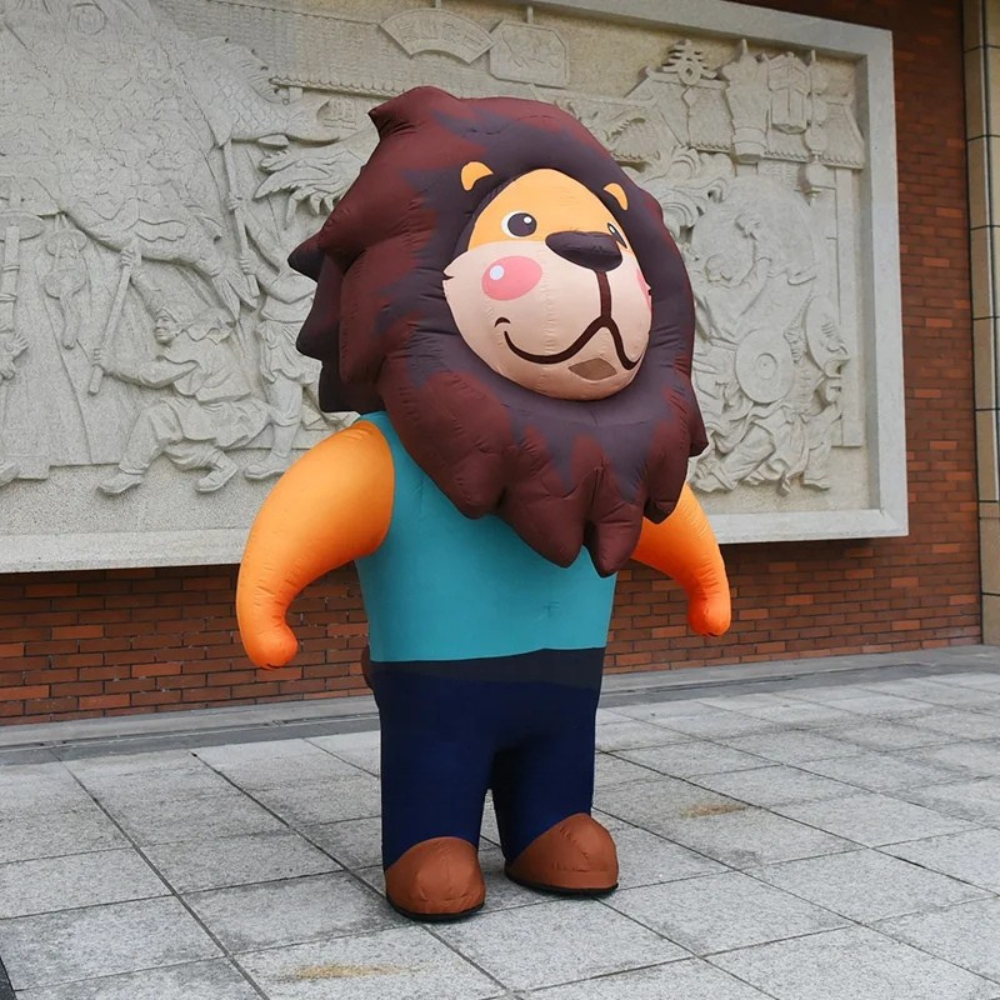 Customized Inflatable Cartoon Lion Costume for Promotions