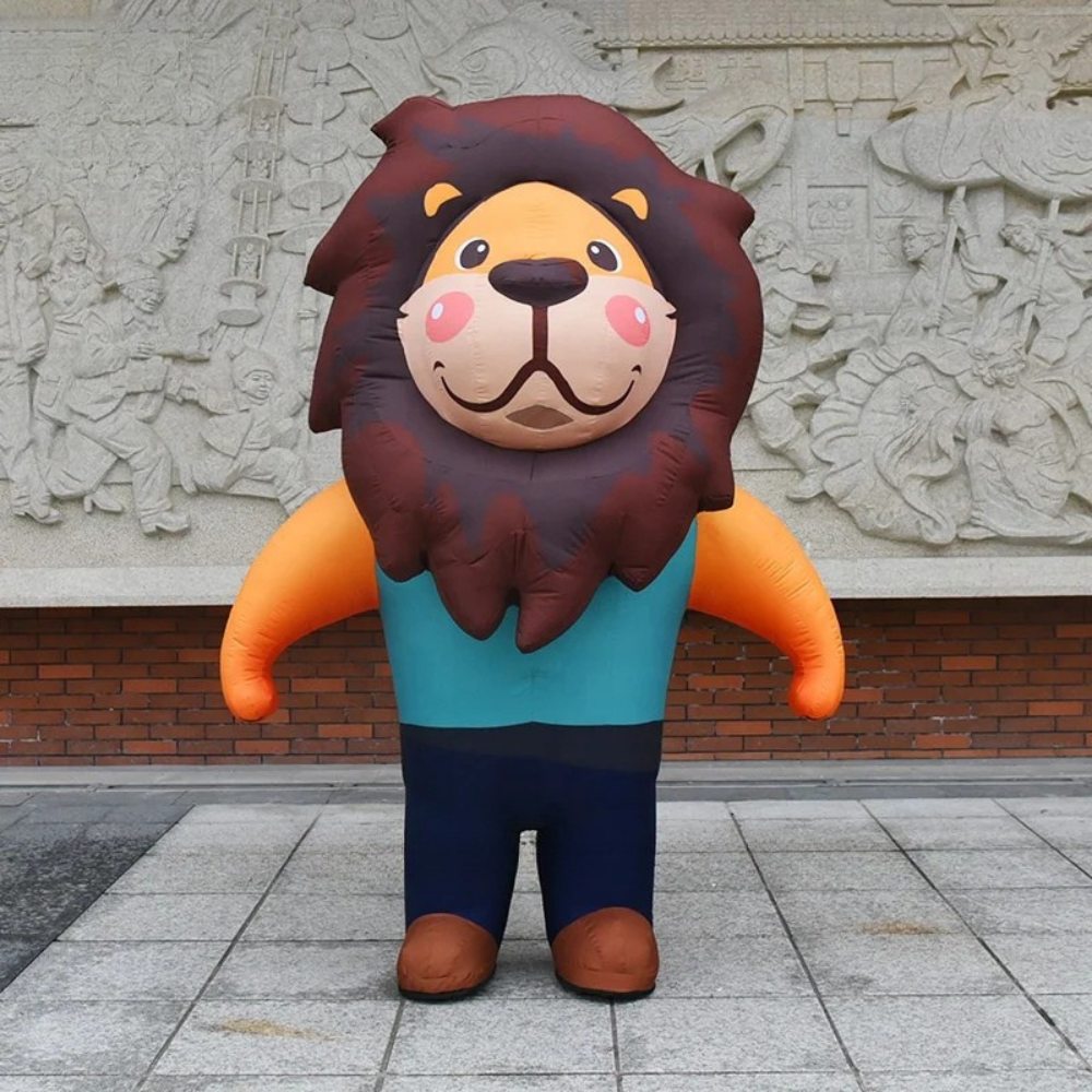 Customized Inflatable Cartoon Lion Costume for Promotions