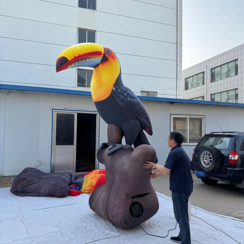 Inflatable Toucan Decoration Eye-Catching Display for Events