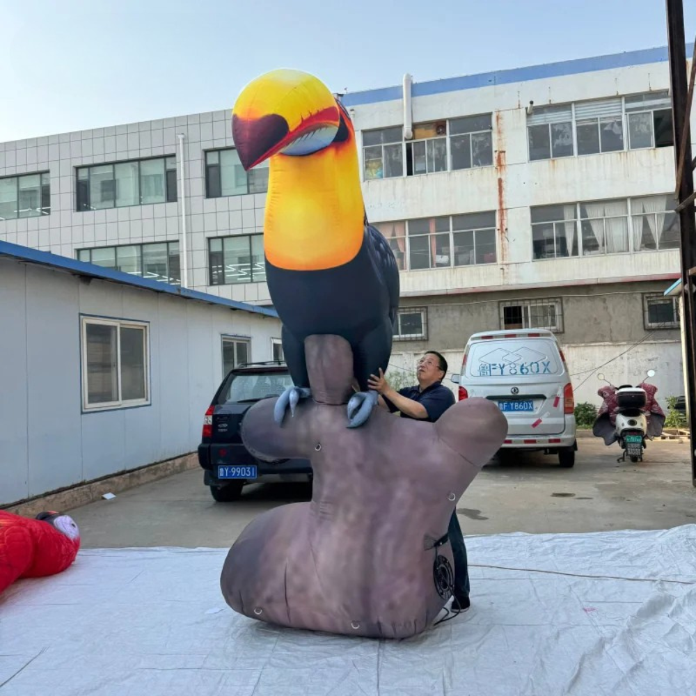 Inflatable Toucan Decoration Eye-Catching Display for Events