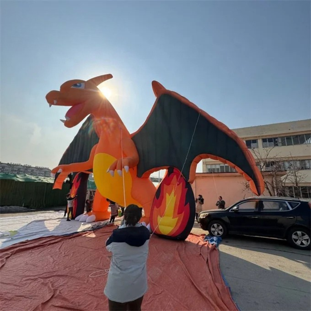 Giant Inflatable Fire-breathing Dragon for Decorations