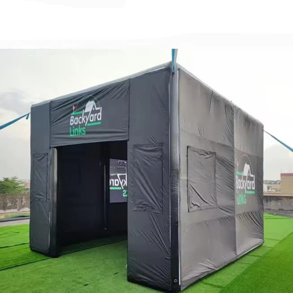 Inflatable Golf Enclosure with Impact Screen for Training