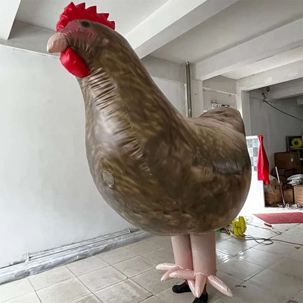 Inflatable Chicken Costume Lifelike Parade Suit