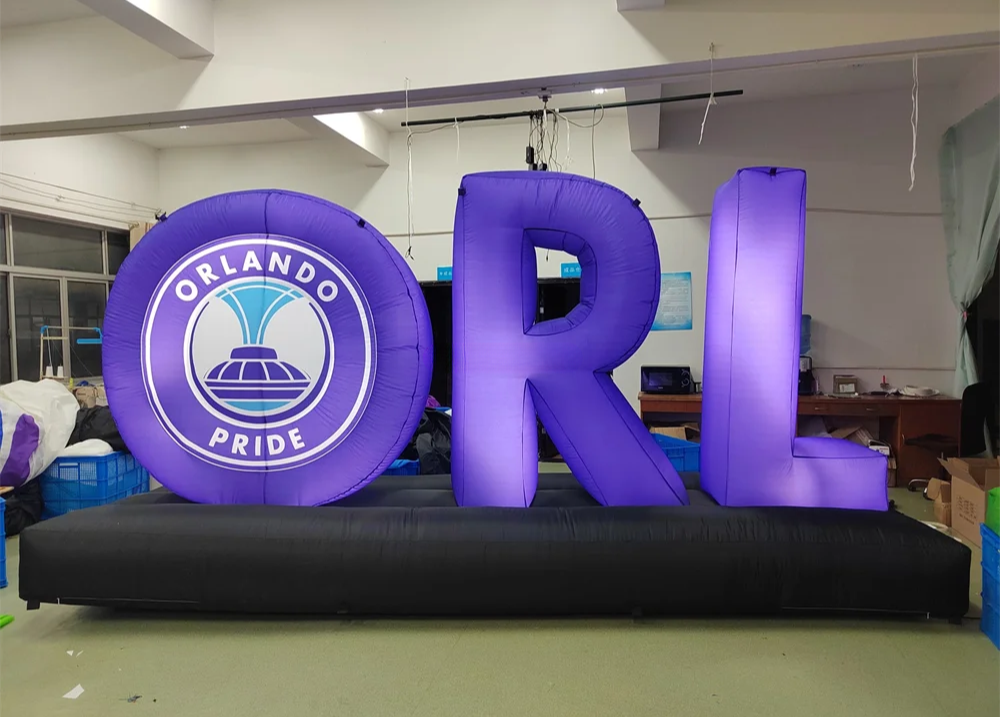 Customized LED Inflatable Logo Wall