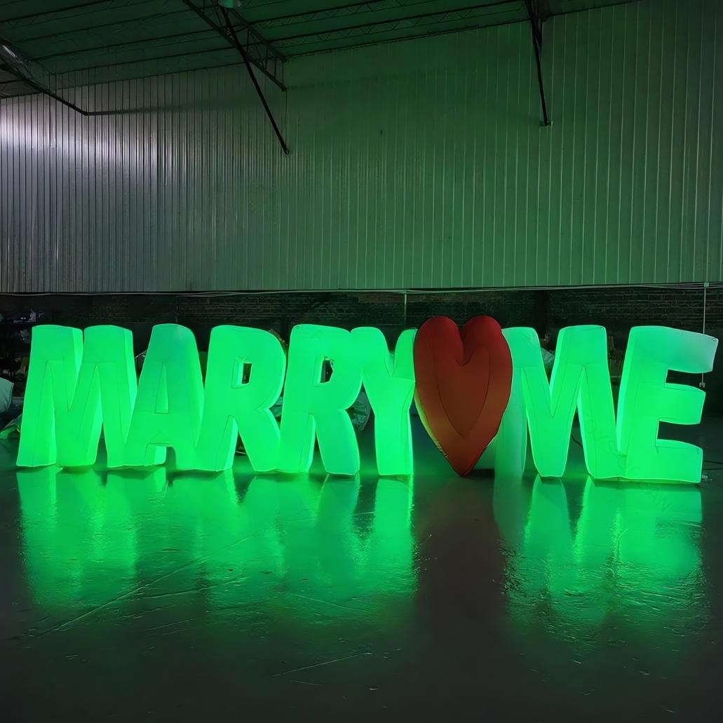 LED Inflatable Marry Me Letters Display