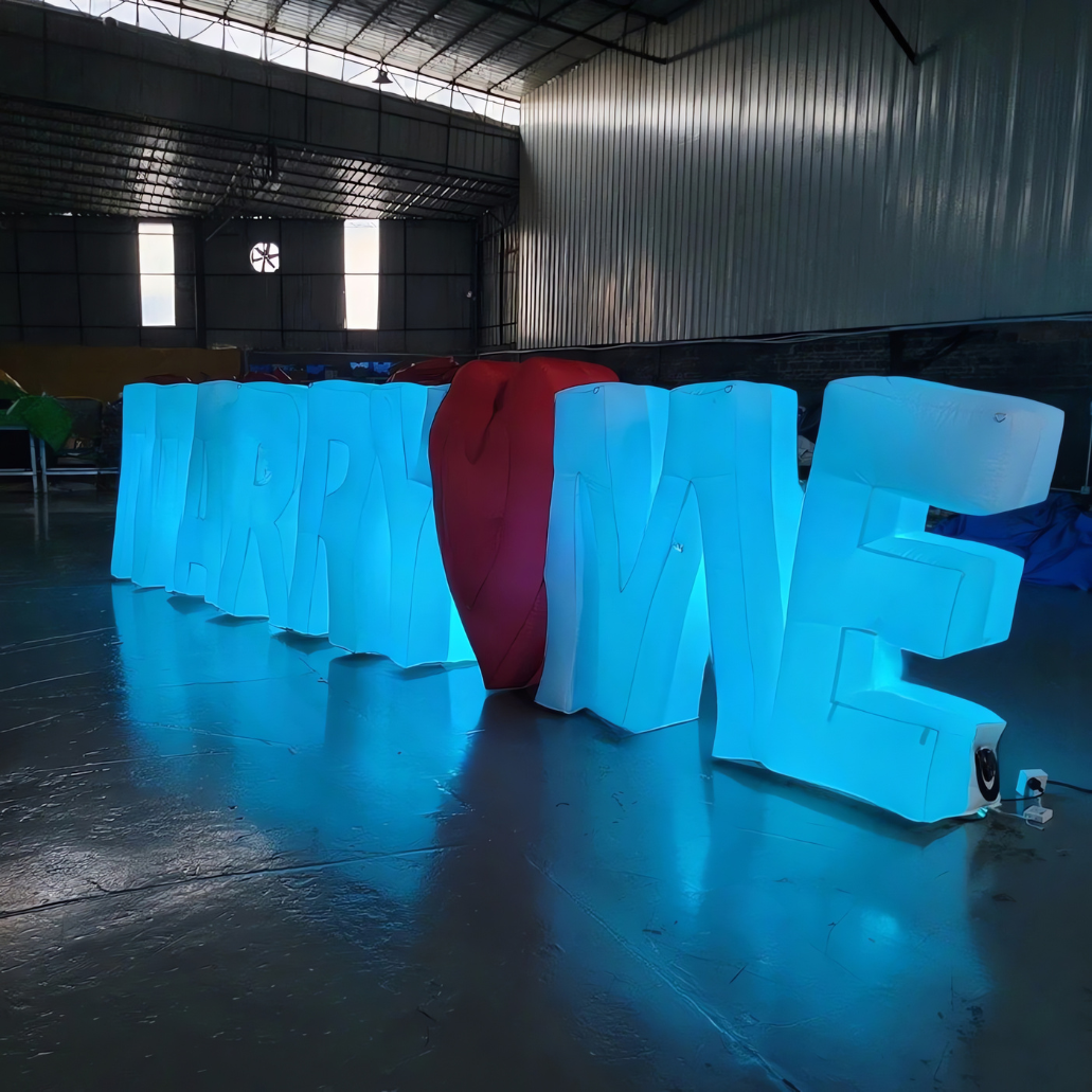 LED Inflatable Marry Me Letters Display