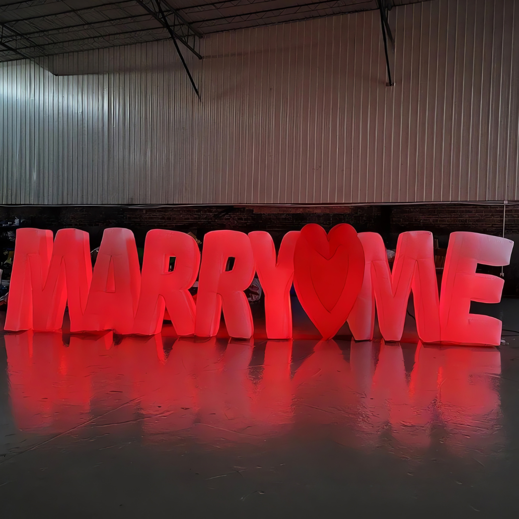 LED Inflatable Marry Me Letters Display