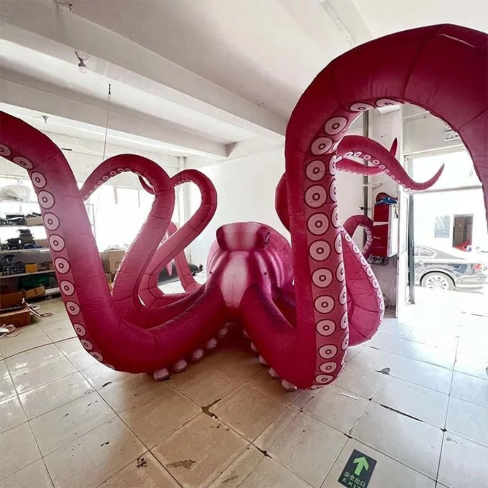 Inflatable Octopus Decoration with Tentacles for Events