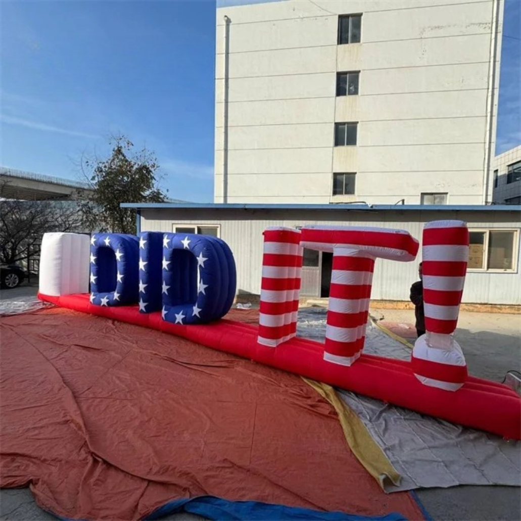 Outdoor Decoration Custom Inflatable Letter Advertising Wall logo Brand