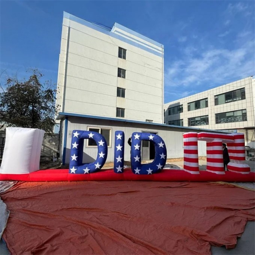 Outdoor Decoration Custom Inflatable Letter Advertising Wall logo Brand