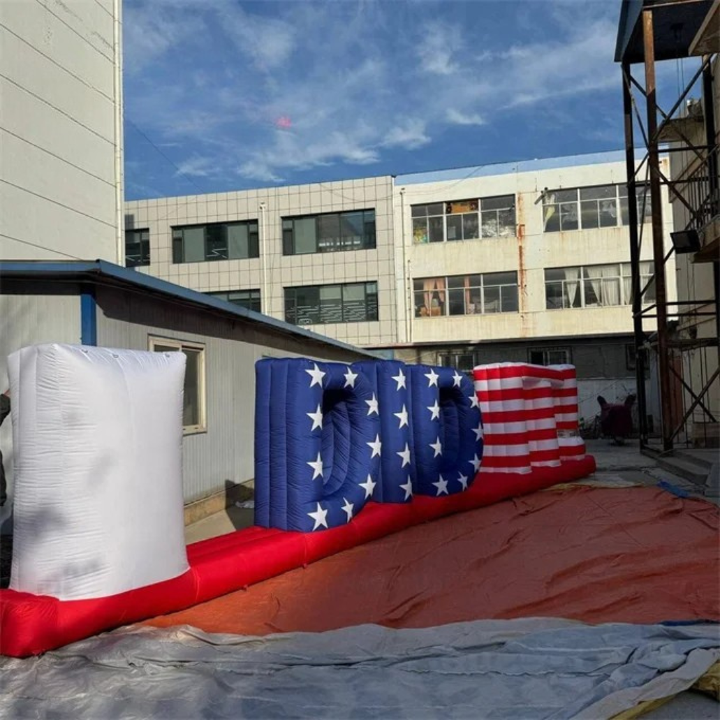 Outdoor Decoration Custom Inflatable Letter Advertising Wall logo Brand