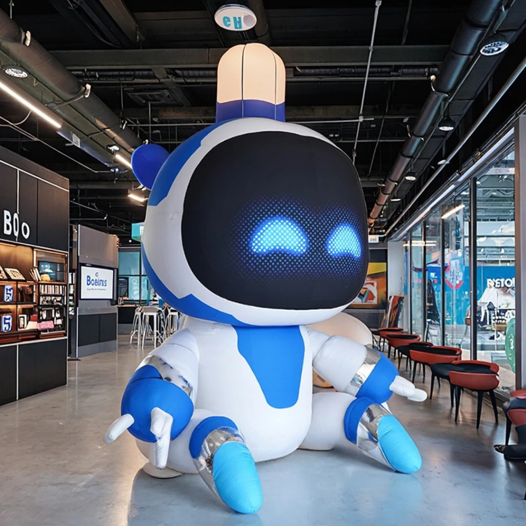 Custom Inflatable Cartoon Robot for Events