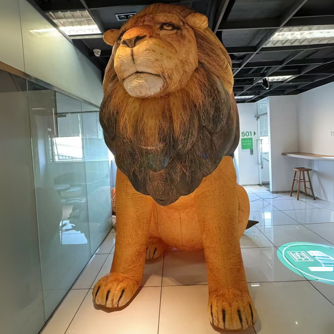Inflatable Lion Head Decoration for Events
