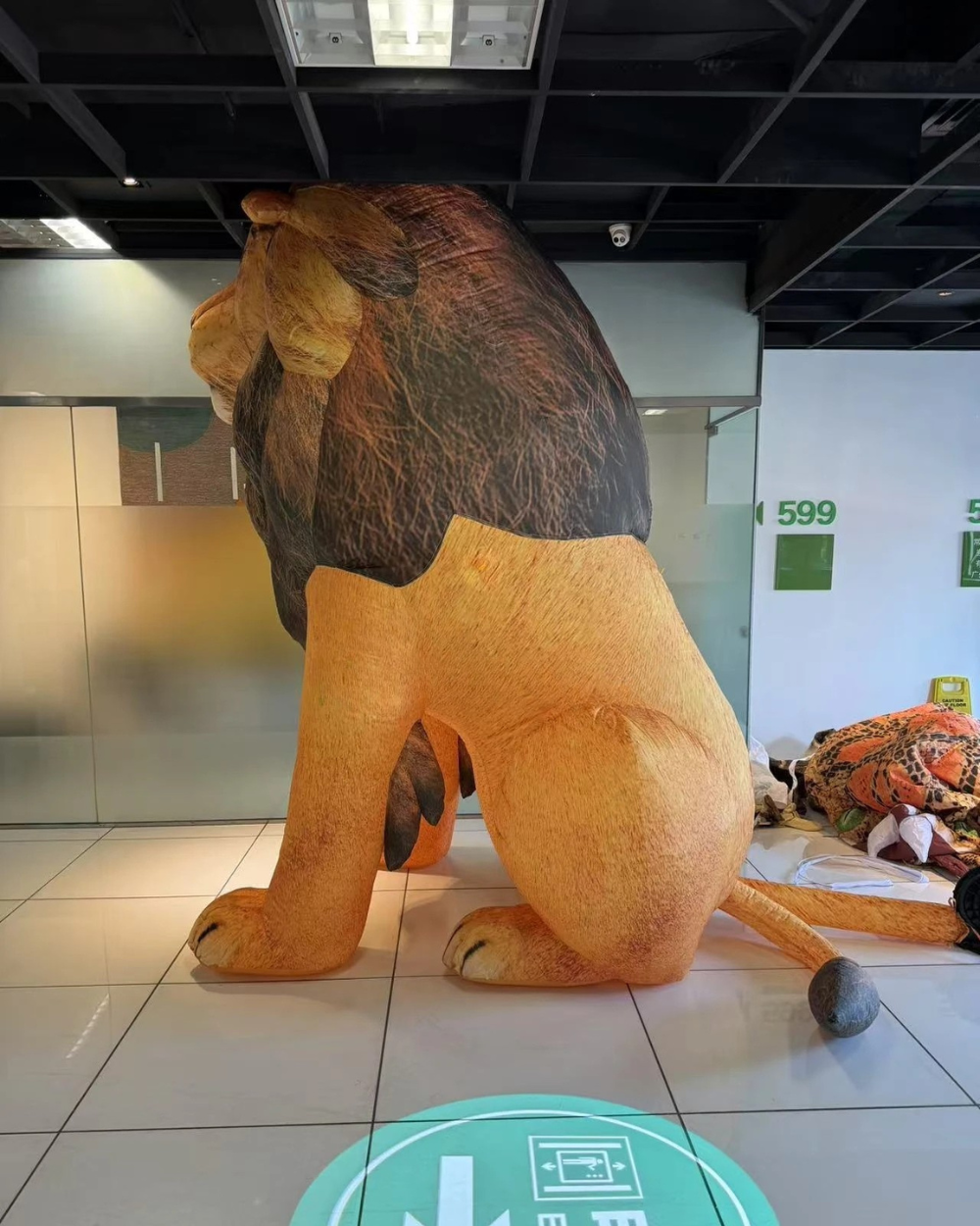 Inflatable Lion Head Decoration for Events