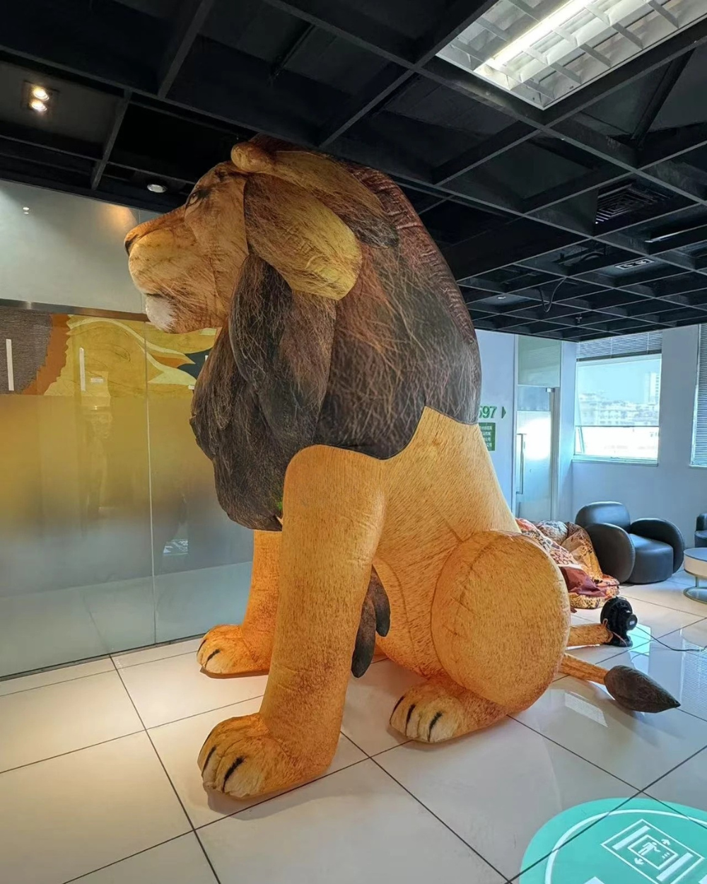 Inflatable Lion Head Decoration for Events