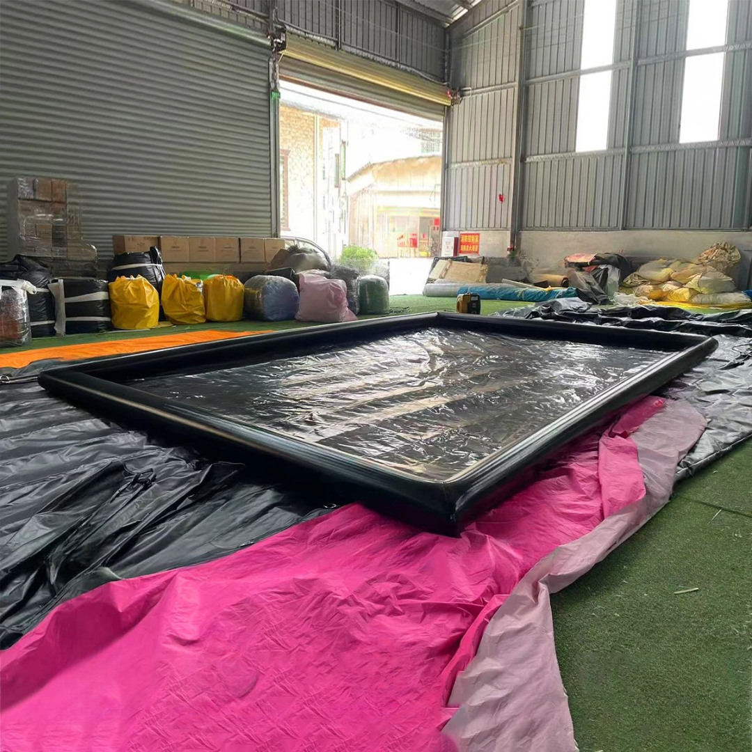 Inflatable Car Wash Containment Mat with Reclamation System