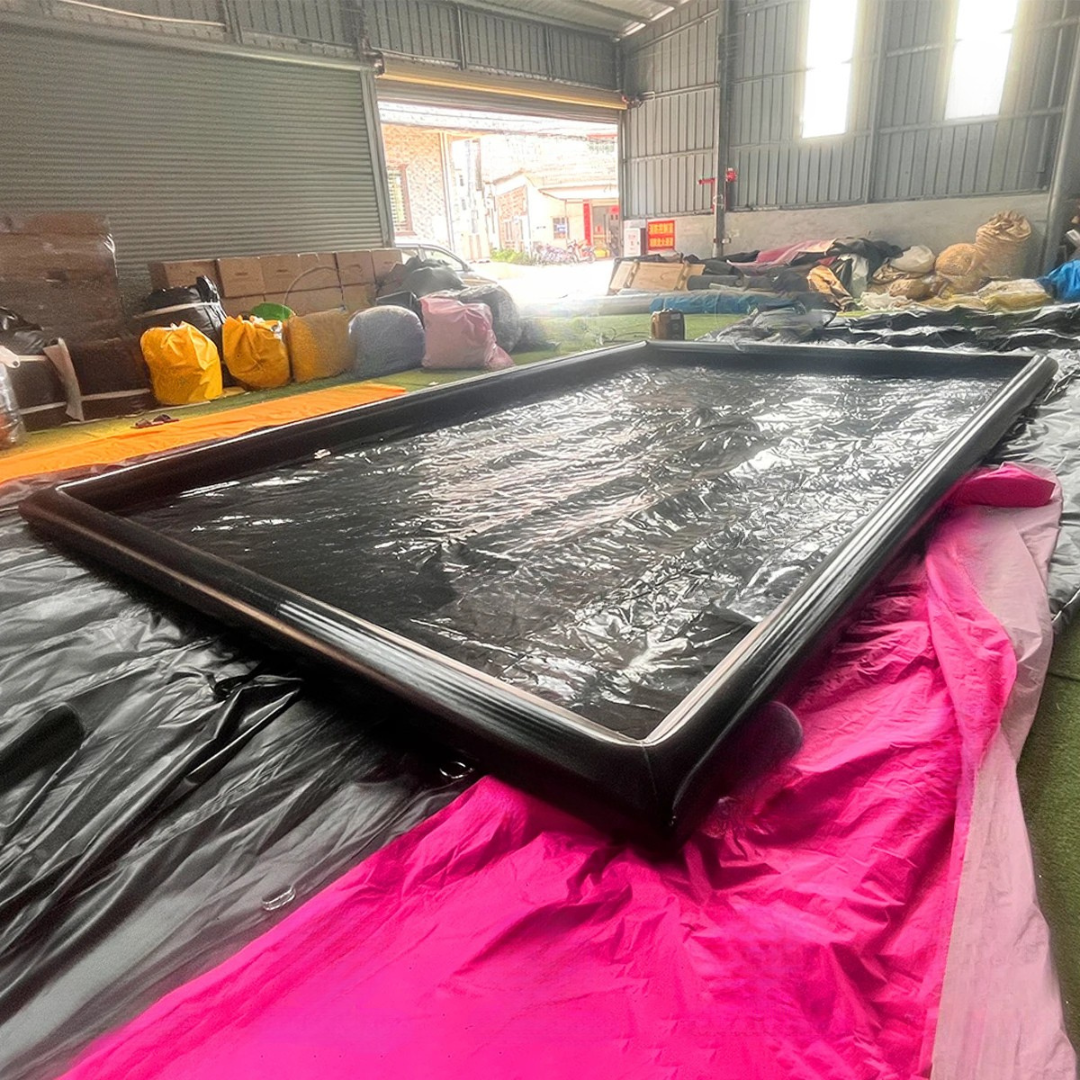 Inflatable Car Wash Containment Mat with Reclamation System