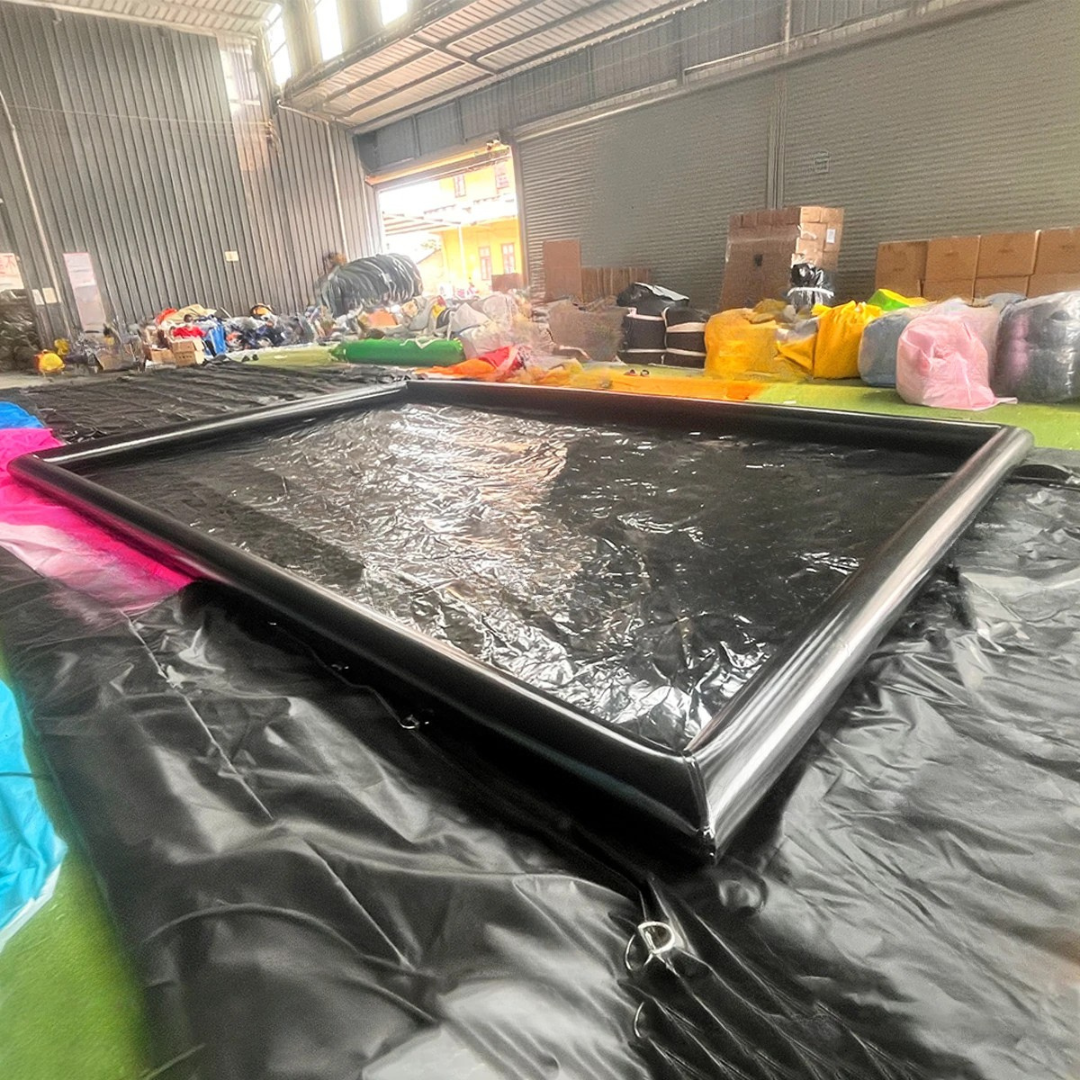Inflatable Car Wash Containment Mat with Reclamation System