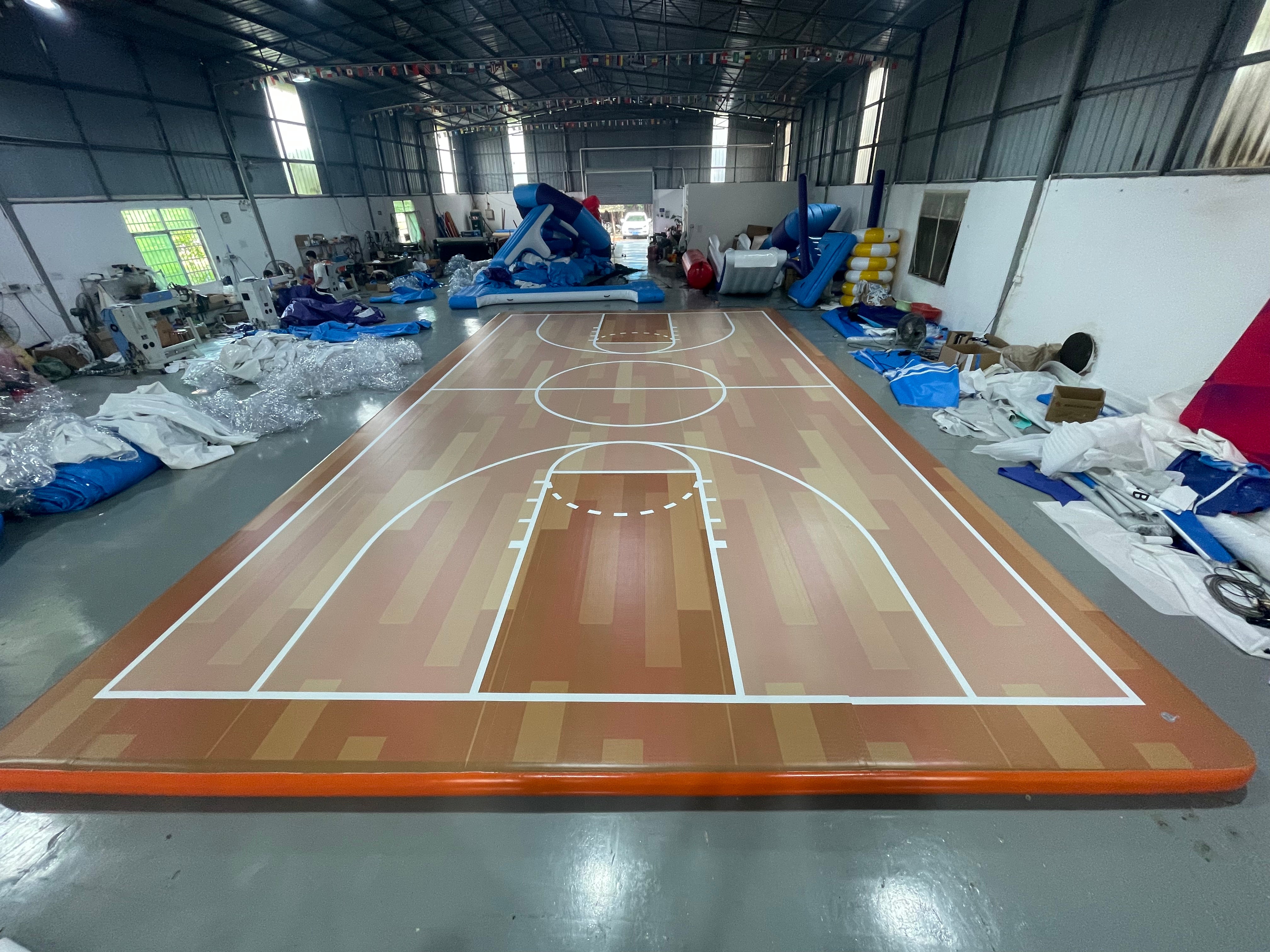 Ultimate Indoor Inflatable Football & Basketball Court